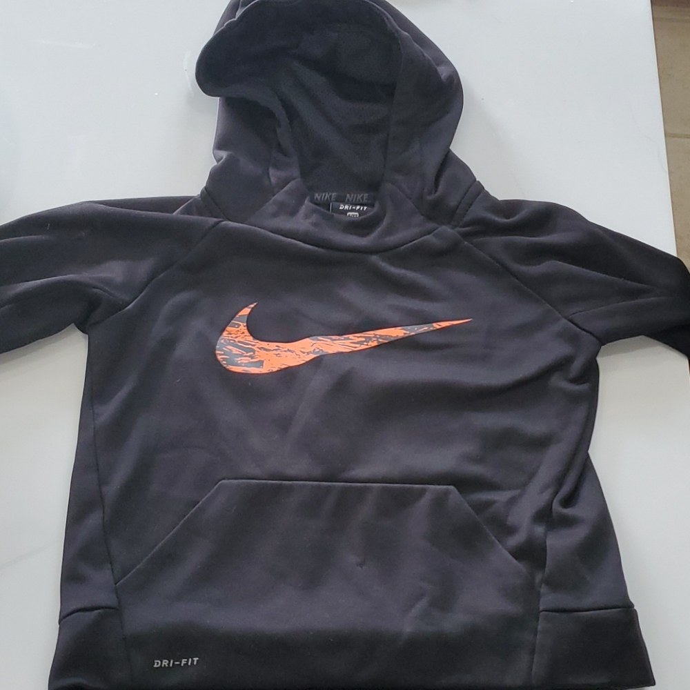 Black Nike Dri-fit hoodie.